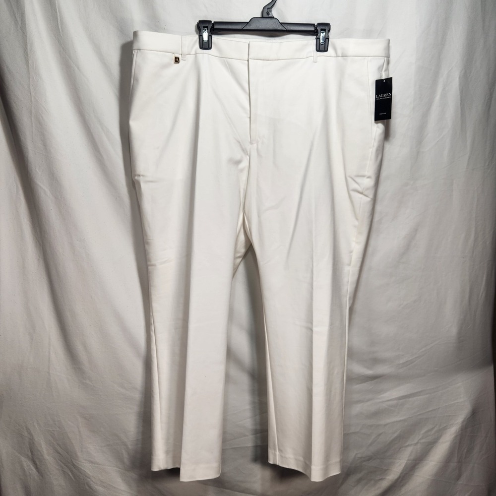 Lauren Ralph Lauren Womens Pants Size 22 Straight Leg‎ Chino White